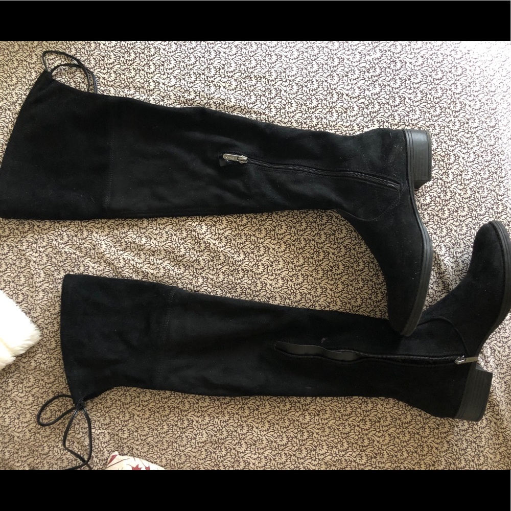 black over the knee boots